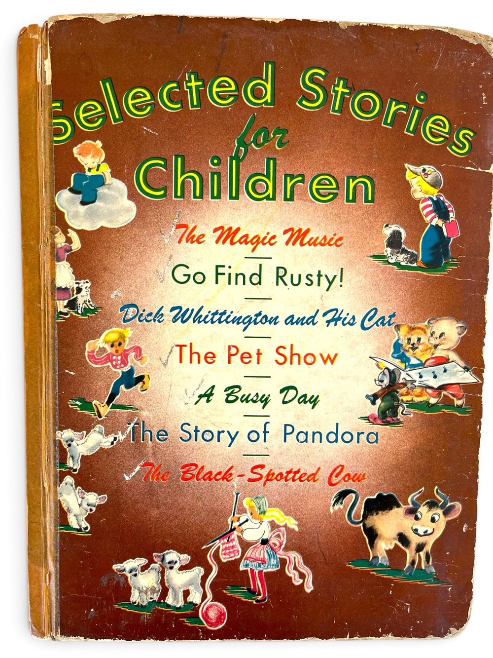Vintage 1949 Children's Book "Selected Stories For Children", Multiple Stories